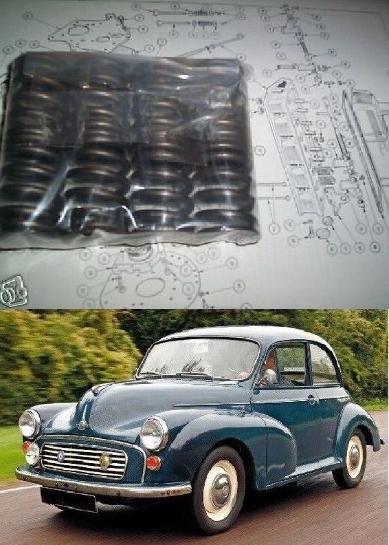 ENGINE VALVE SPRINGS x8 (Morris Minor) (803cc, 948cc & 1098cc) (1952- 71) 